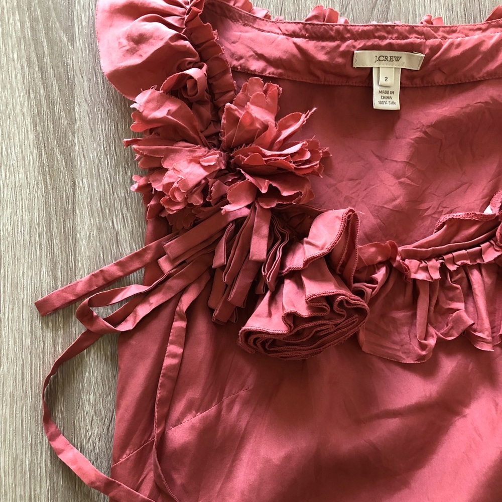 J. Crew Coral Blouse